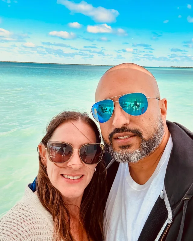 Dr. Sanford and Dr. Sayani protecting their eyes with Maui Jim while spending some time in the Keys. #mauijim #uvprotection #eyecancer #melanoma